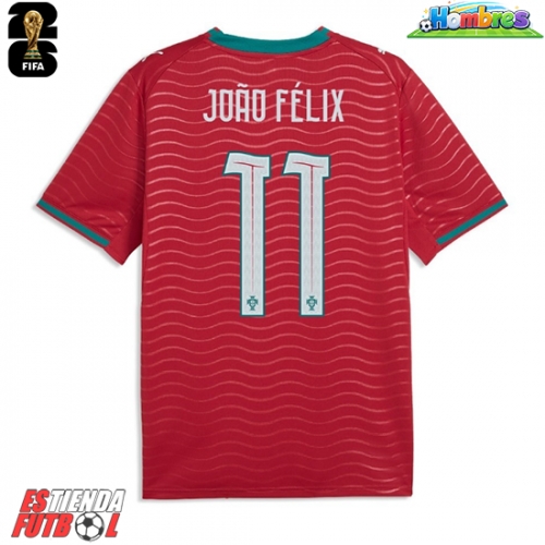 Portugal Joao Felix #11 Primera Equipación Mundial 2026 Manga Corta